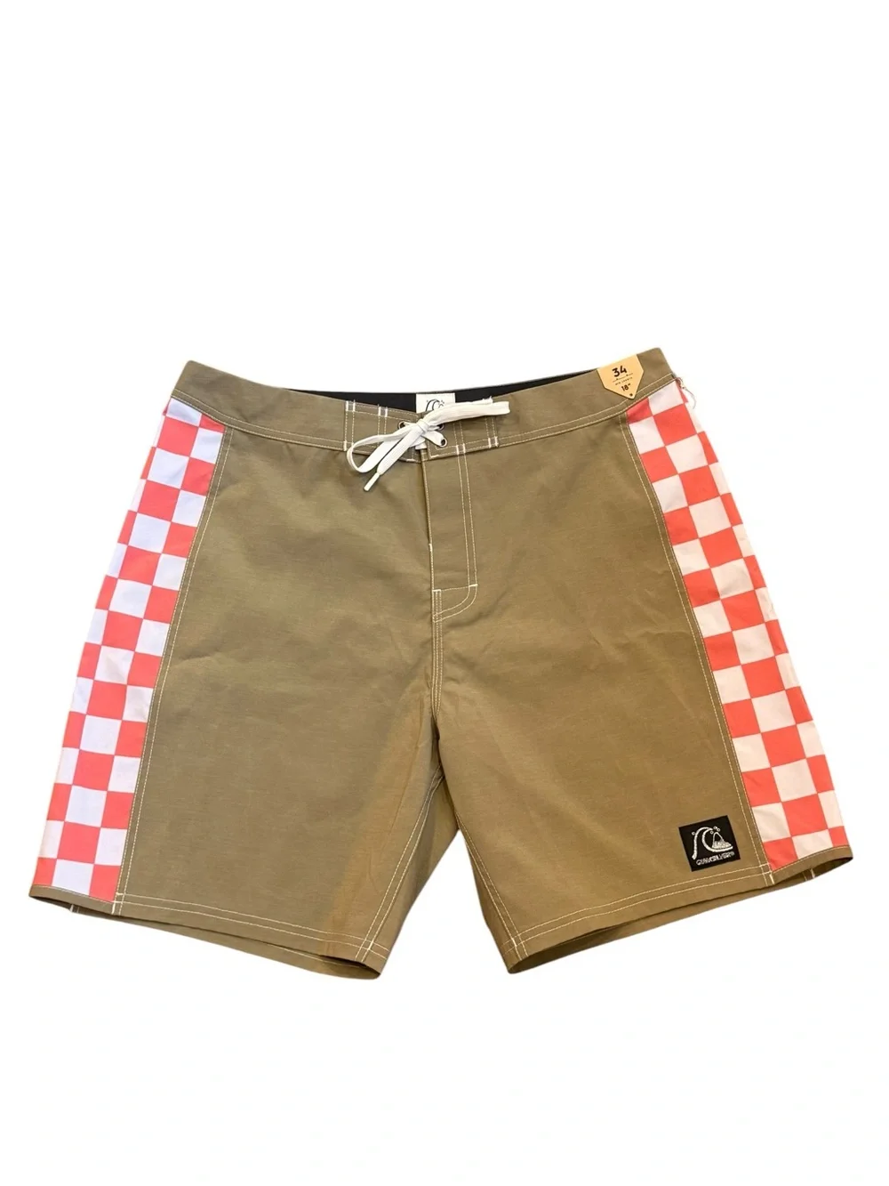 QUICKSILVER Original Arch Swim Shorts Aloe Size 34 NEW